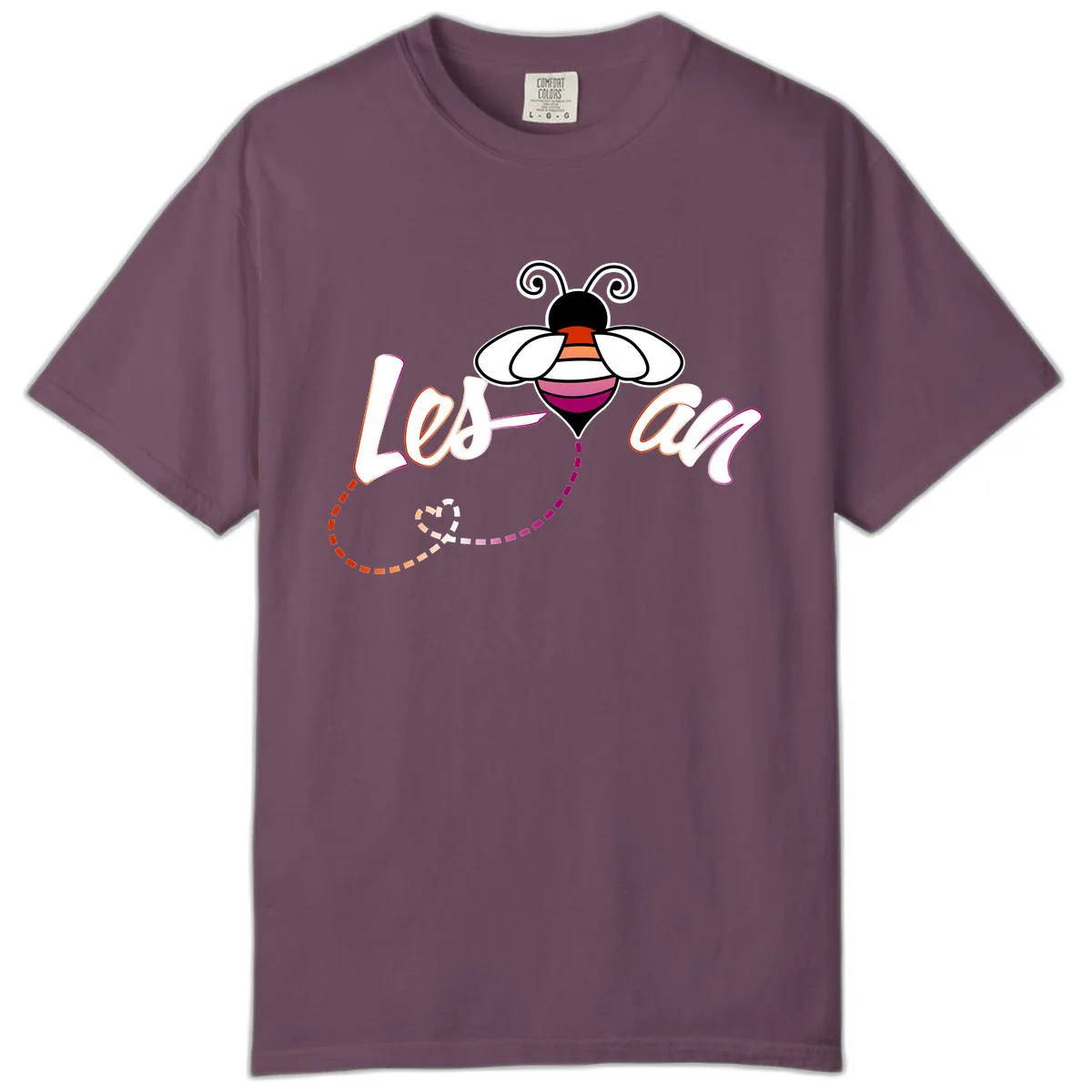 Love Bee Happy Pride Comfort Color in Berry