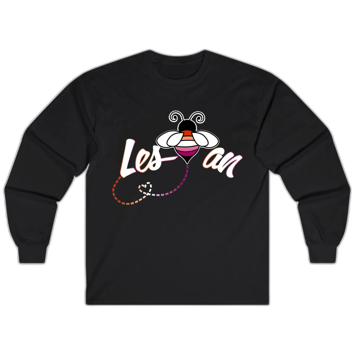 Love Bee Happy Pride Long Sleeve in Black