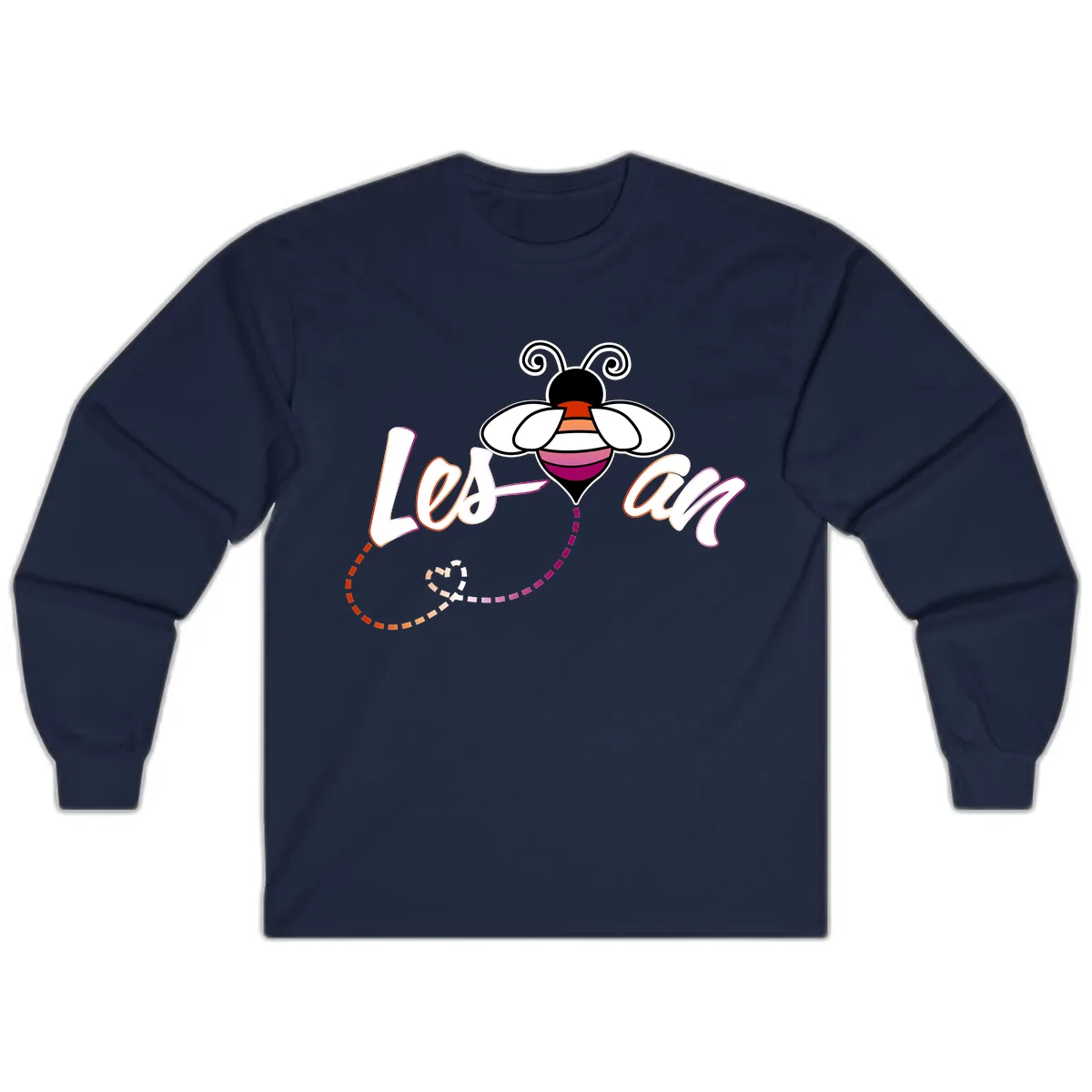 Love Bee Happy Pride Long Sleeve in Navy