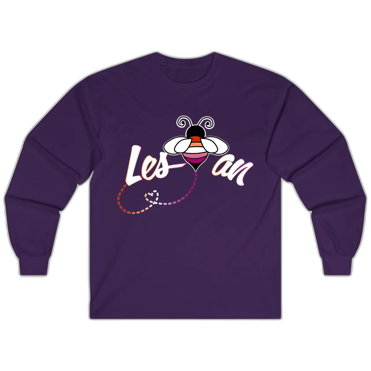 Love Bee Happy Pride Long Sleeve in Purple