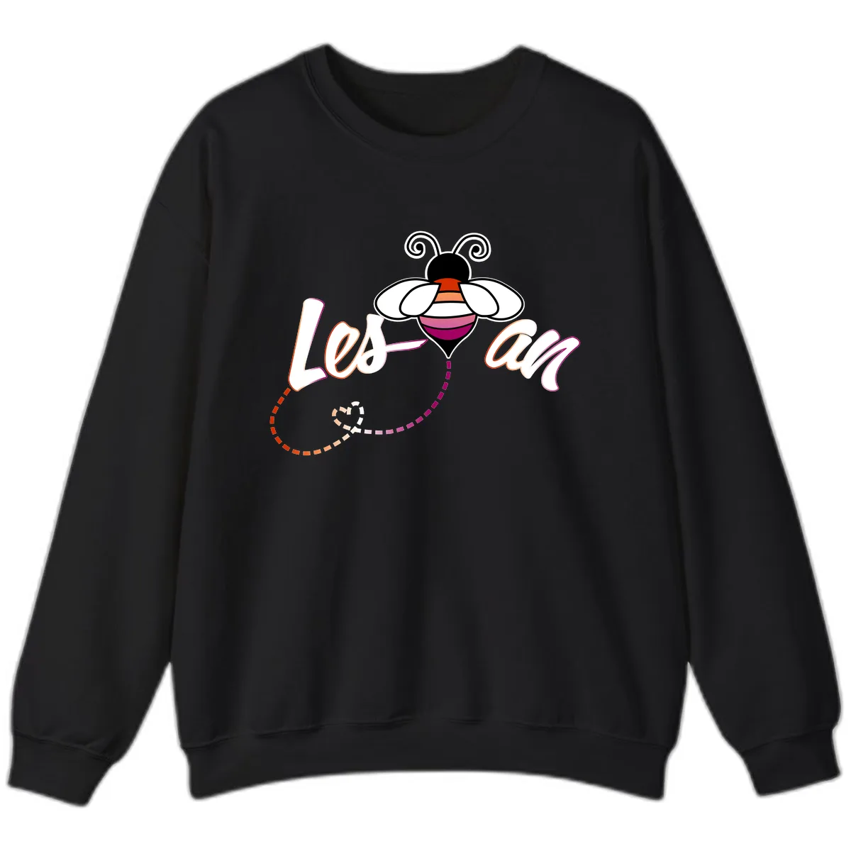 Love Bee Happy Pride Sweatshirt in Black
