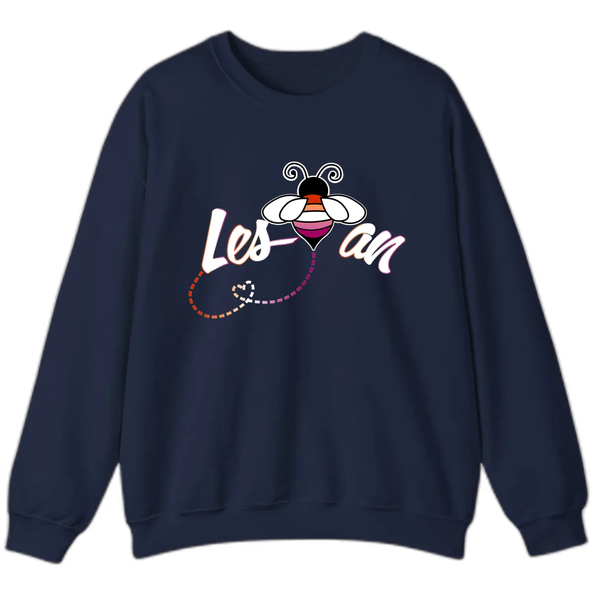 Love Bee Happy Pride Sweatshirt in Navy