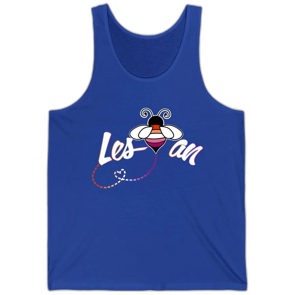 Love Bee Happy Pride Tank in True Royal