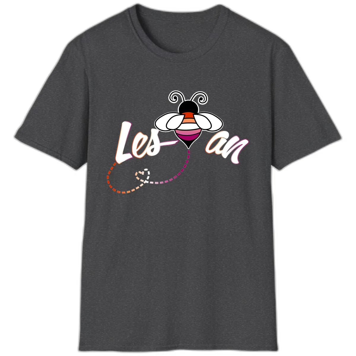 Love Bee Happy Pride T-Shirt in Dark Heather