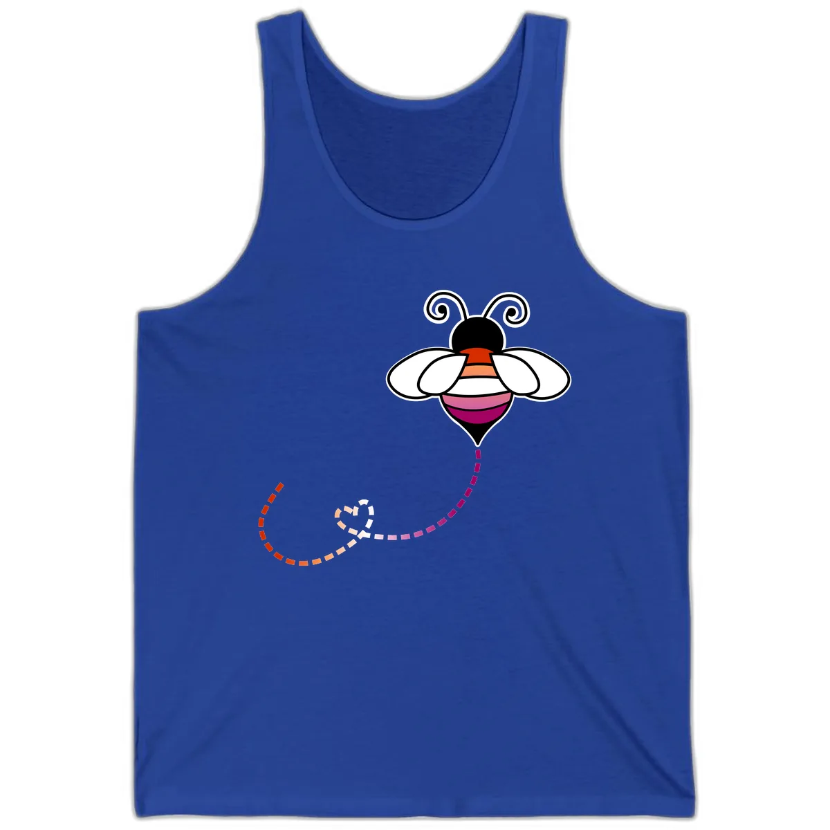 Rainbow Pride Bee With Flight Path Tank in True Royal