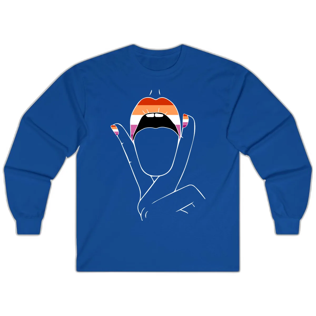 Lesbian Pride Celebration Long Sleeve in Royal