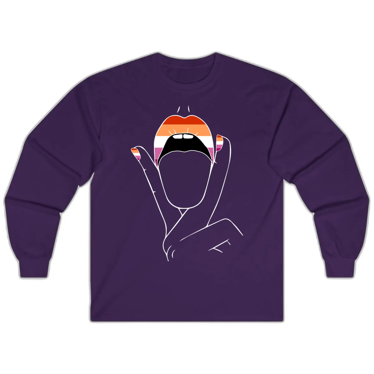 Lesbian Pride Celebration Long Sleeve in Purple