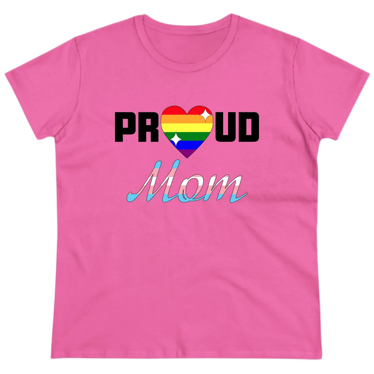 Proud All In Ladies Tee in Azalea