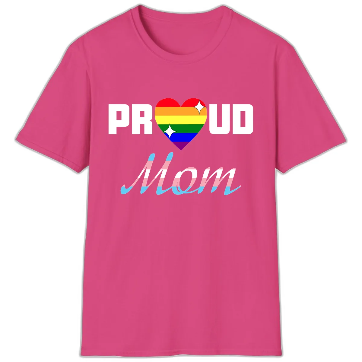 Proud All In T-Shirt in Heliconia