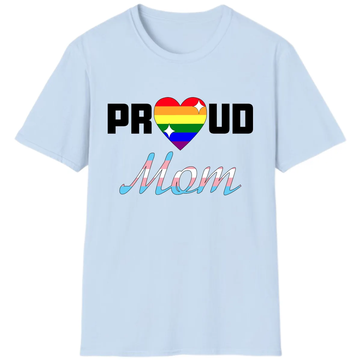 Proud All In T-Shirt in Light Blue