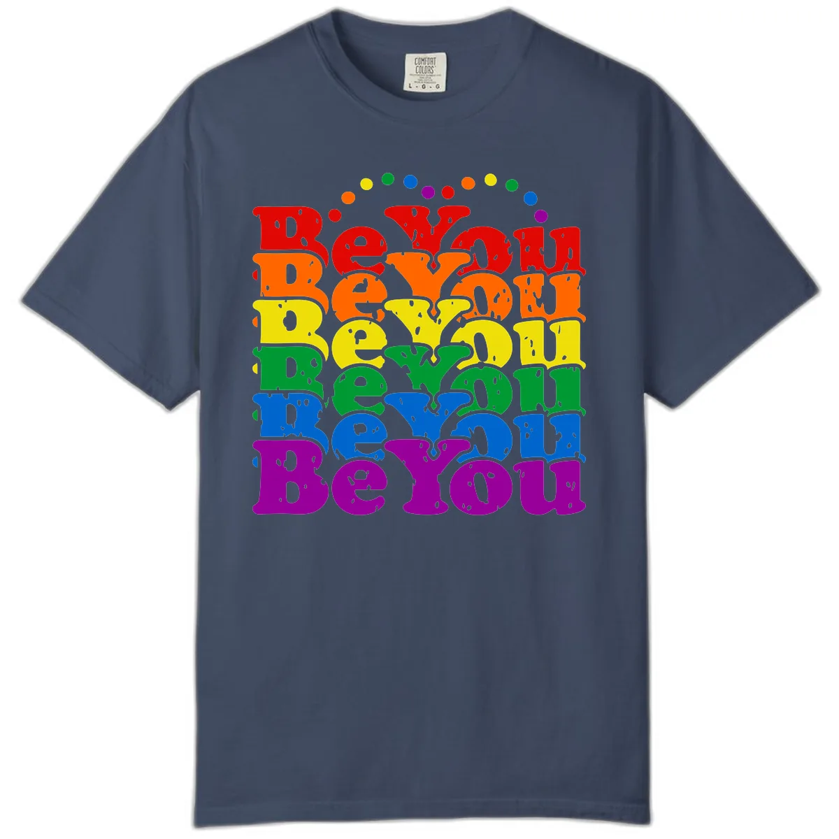 Beyond The Rainbow Pride Celebration Comfort Color in Midnight