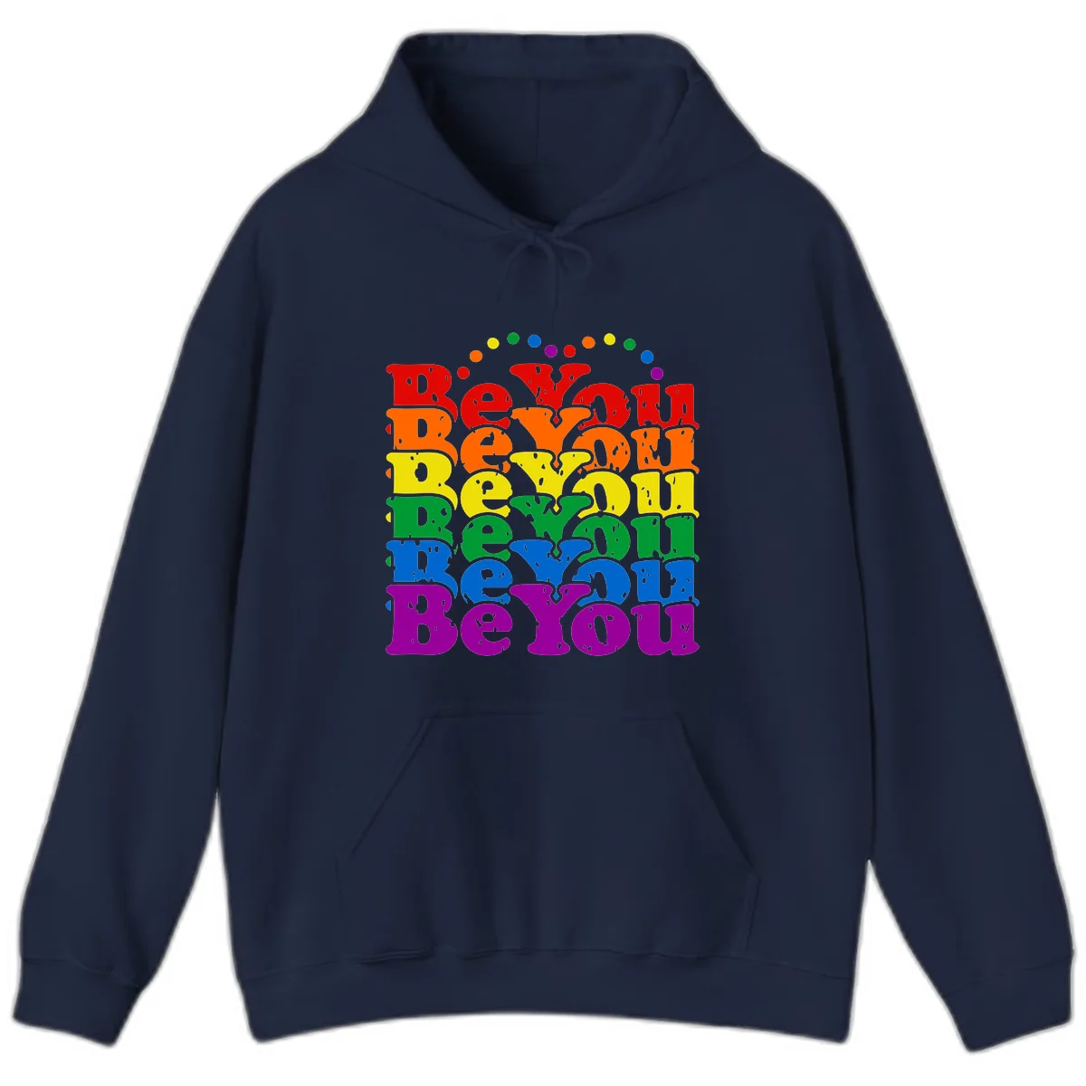 Beyond The Rainbow Pride Celebration Hoodie in Navy