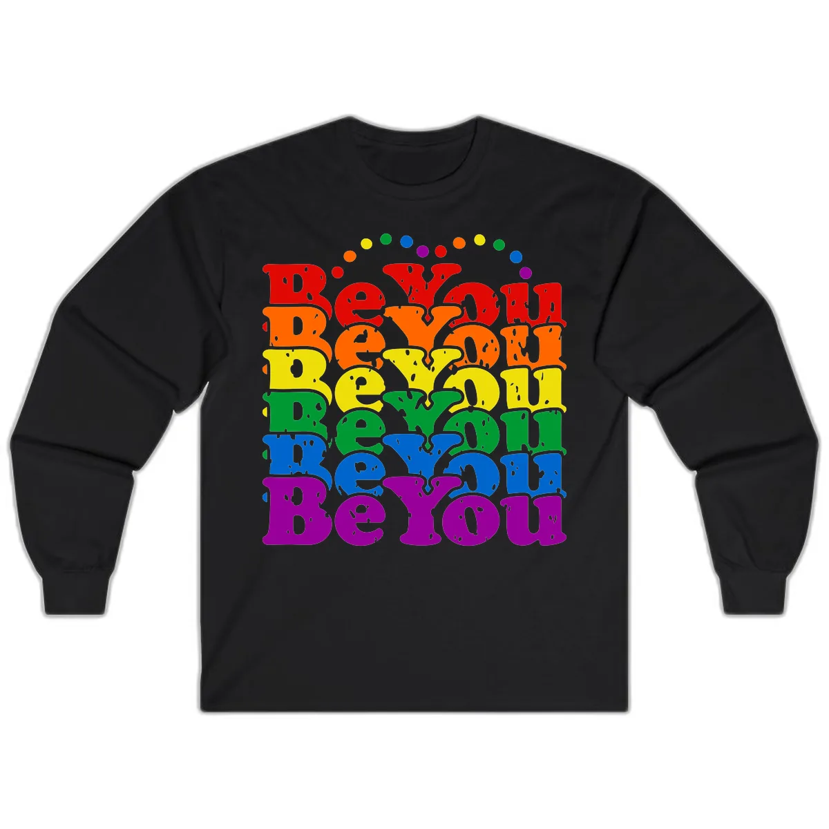 Beyond The Rainbow Pride Celebration Long Sleeve in Black