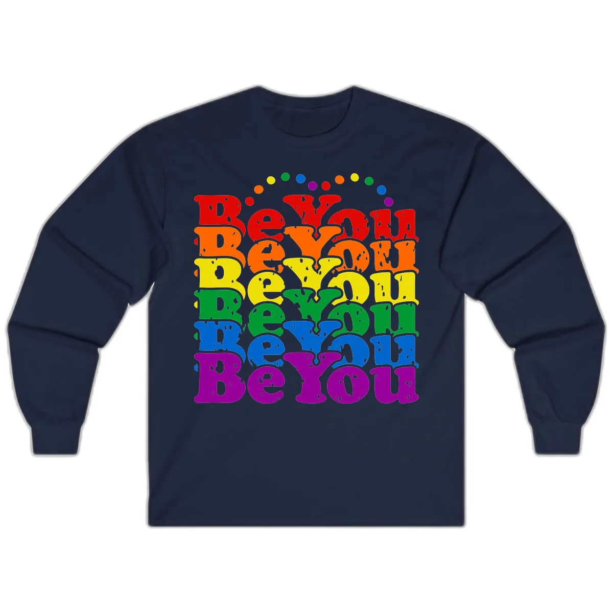 Beyond The Rainbow Pride Celebration Long Sleeve in Navy