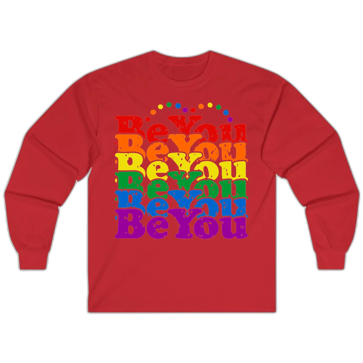 Beyond The Rainbow Pride Celebration Long Sleeve in Red