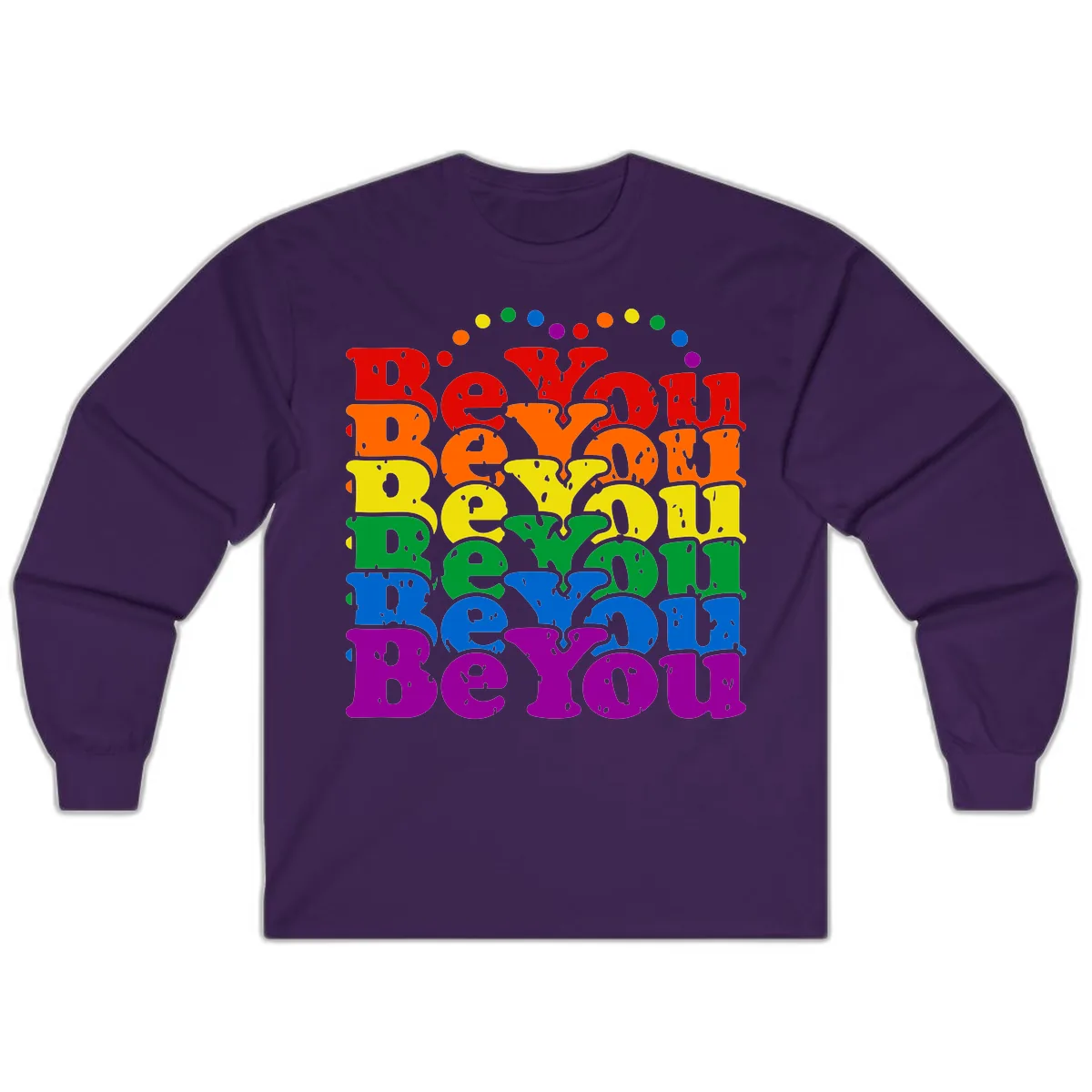 Beyond The Rainbow Pride Celebration Long Sleeve in Purple