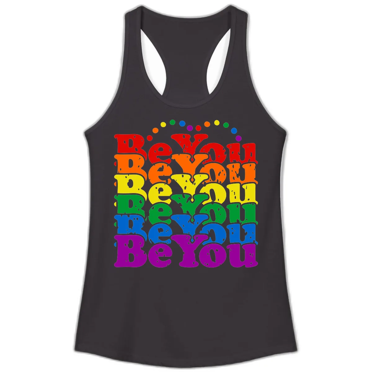 Beyond The Rainbow Pride Celebration Ladies Tank in Black