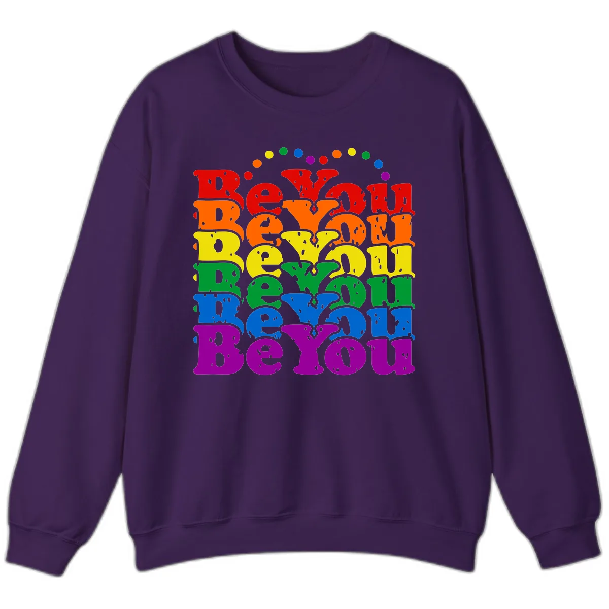 Beyond The Rainbow Pride Celebration Sweatshirt in Purple