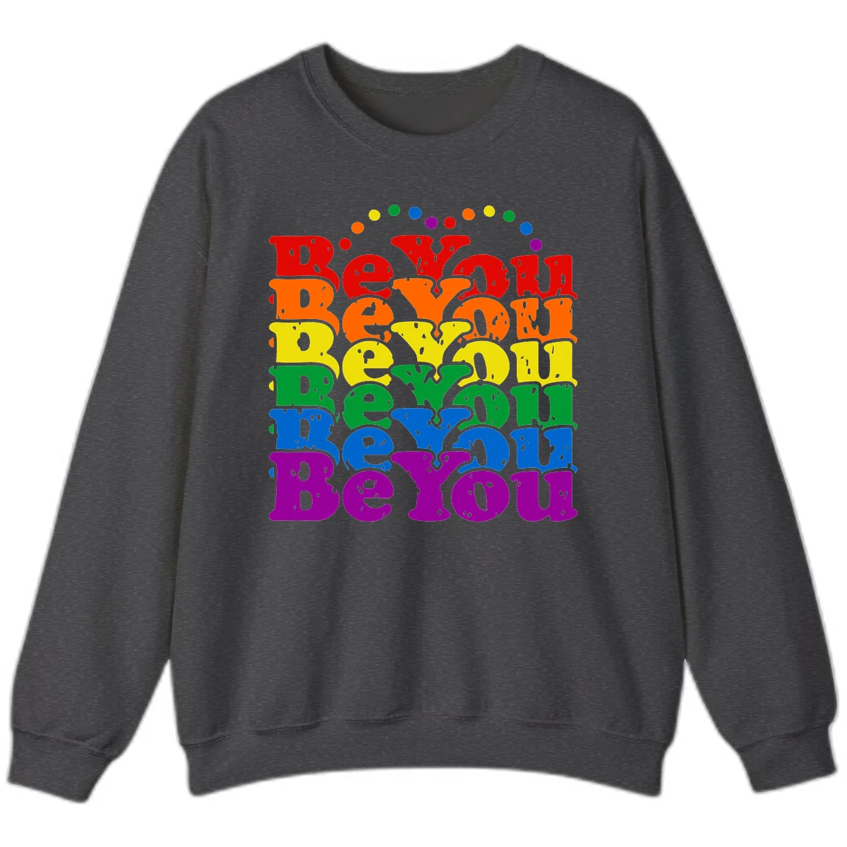 Beyond The Rainbow Pride Celebration Sweatshirt in Dark Heather