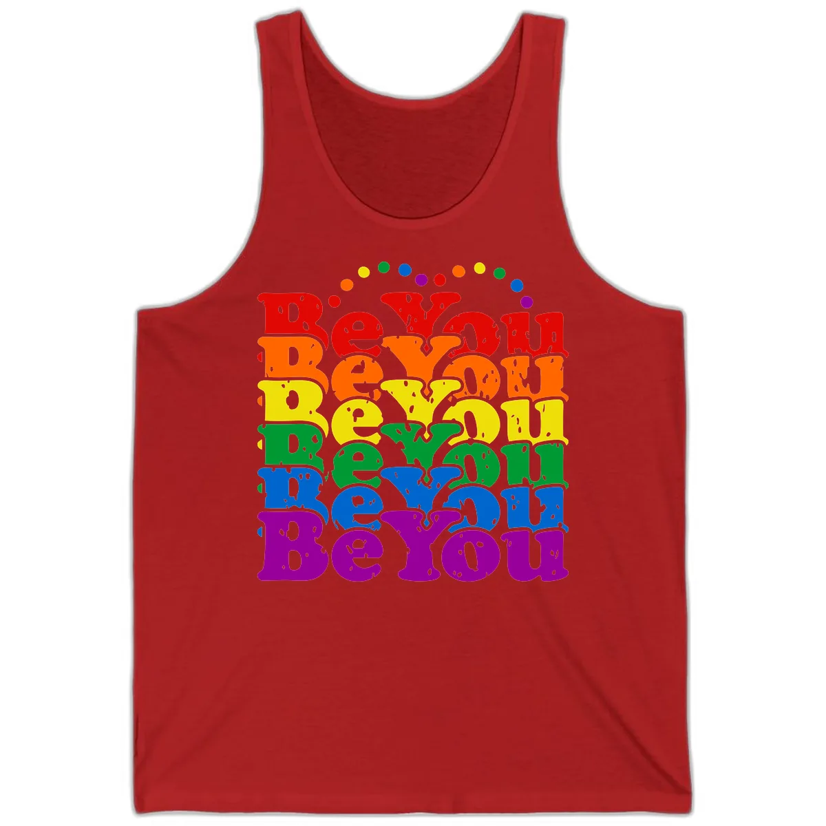 Beyond The Rainbow Pride Celebration Tank in Red
