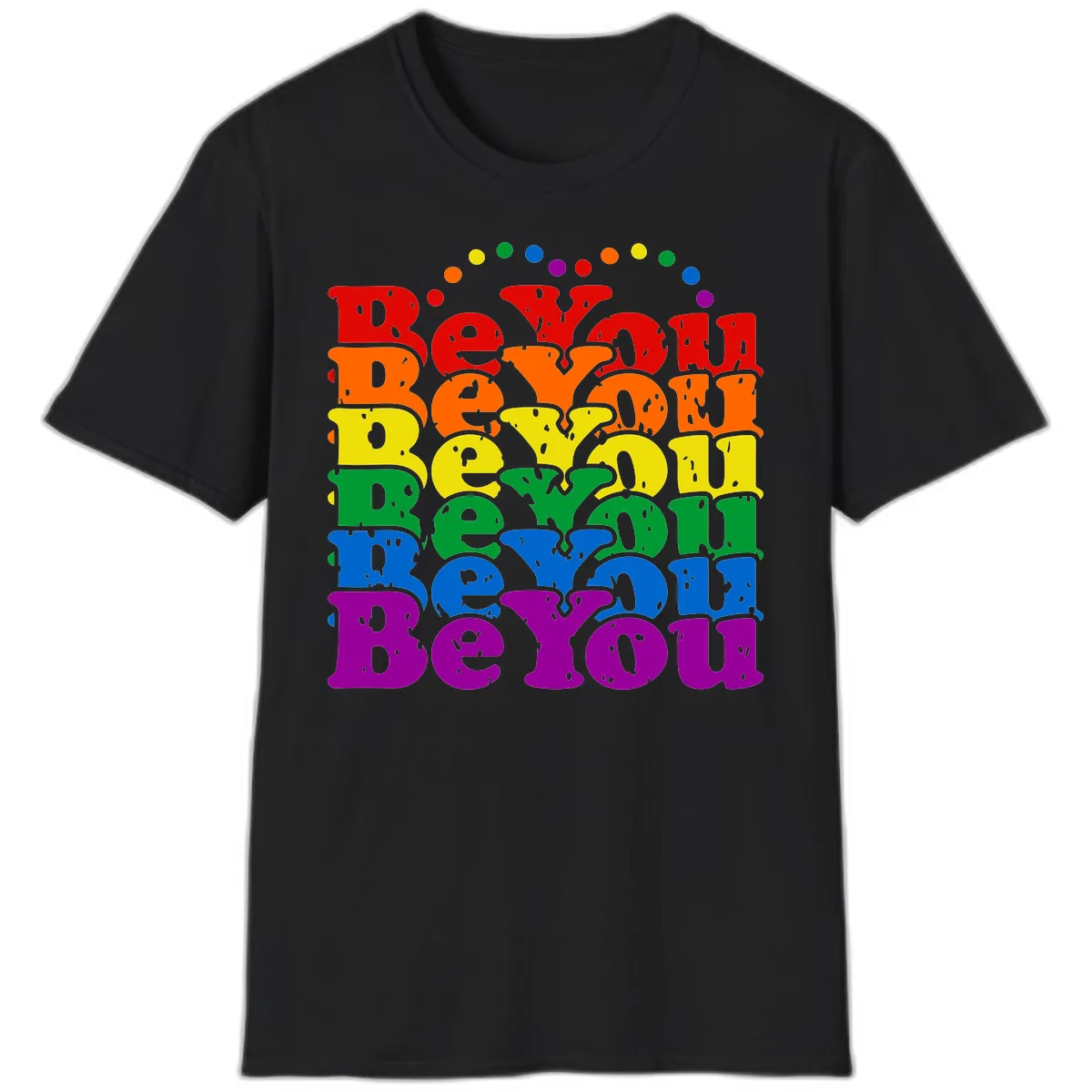 Beyond The Rainbow Pride Celebration T-Shirt in Black