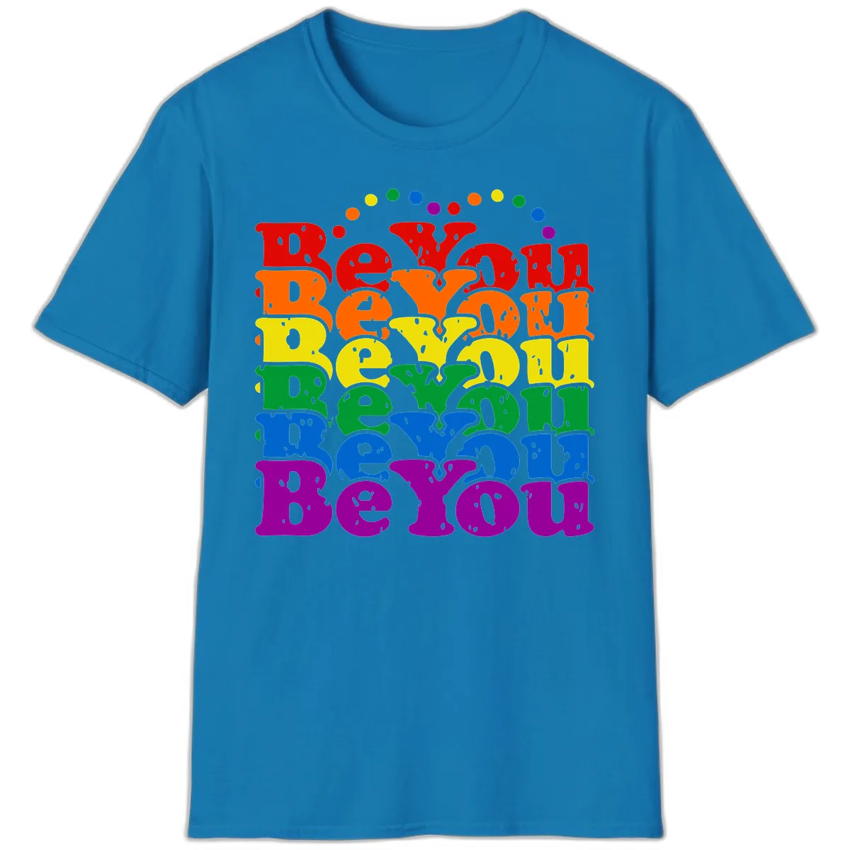 Beyond The Rainbow Pride Celebration T-Shirt in Sapphire