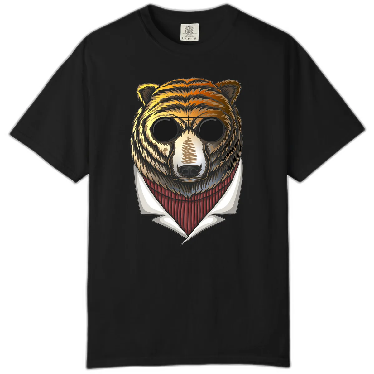 Cool Bear in Sunglasses Comfort Color in Black