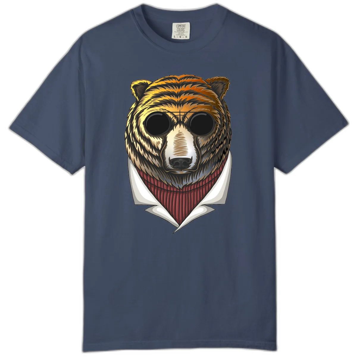 Cool Bear in Sunglasses Comfort Color in Midnight