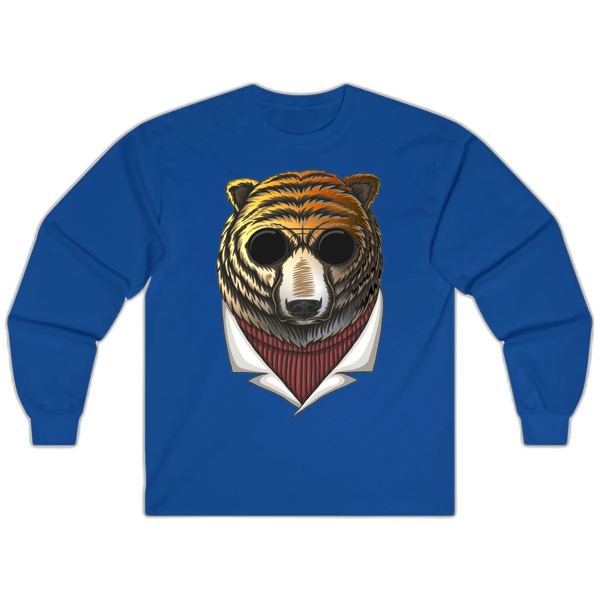 Cool Bear in Sunglasses Long Sleeve in Royal