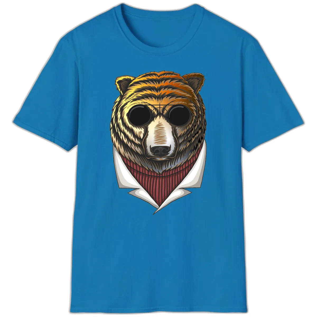 Cool Bear in Sunglasses T-Shirt in Sapphire