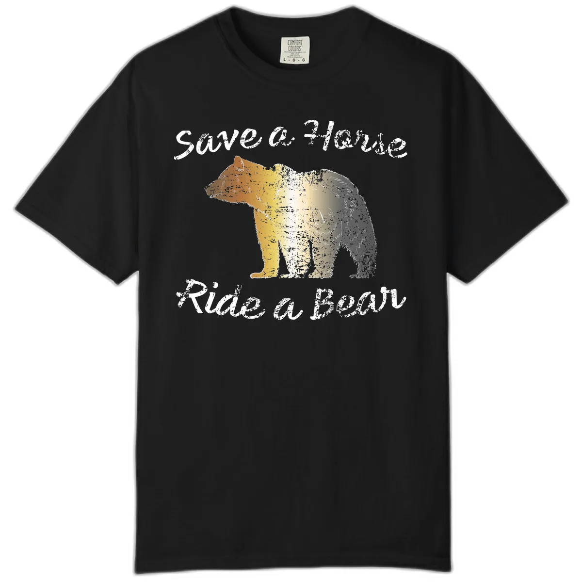 Save a Bear Wildlife Conservation Comfort Color in Black