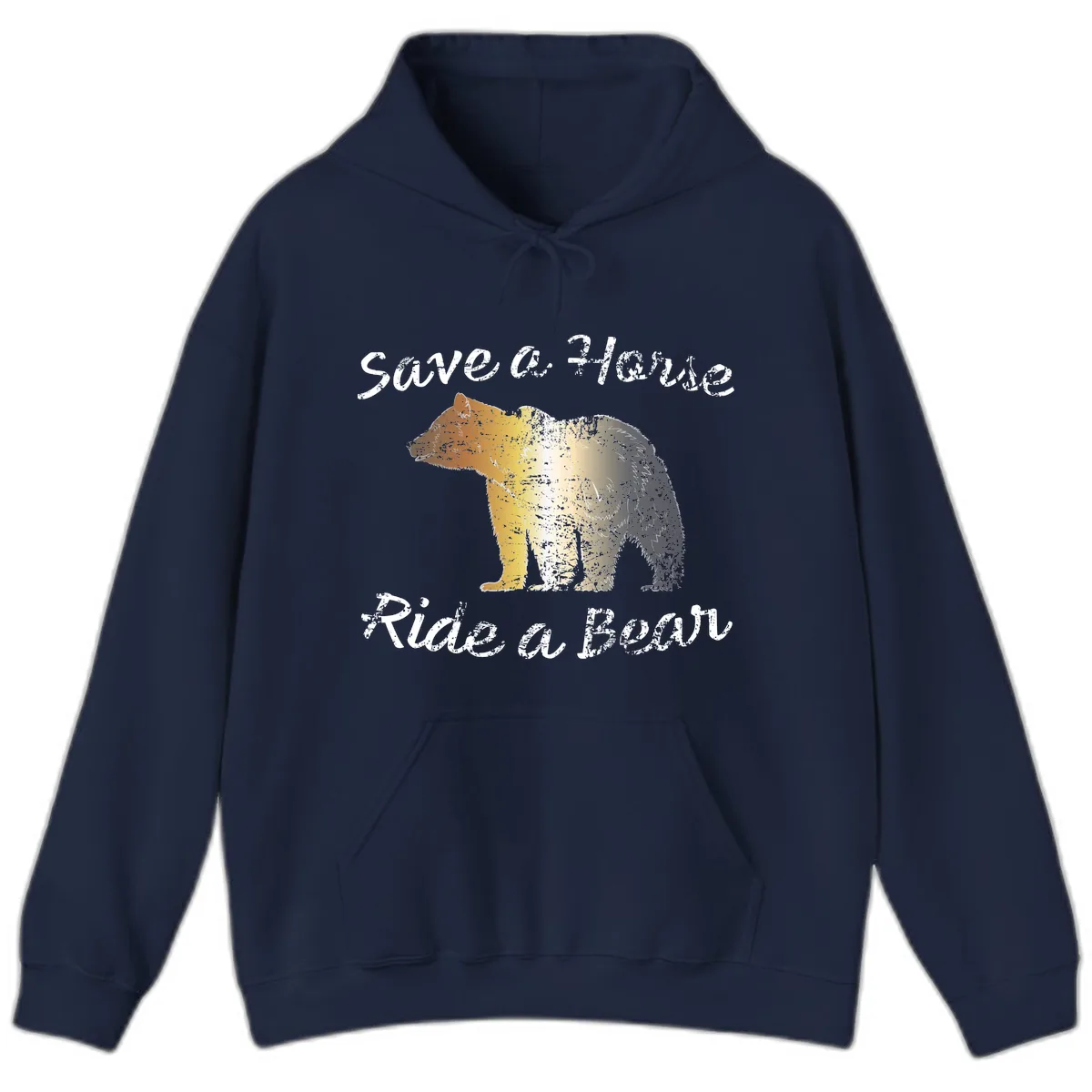 Save a Bear Wildlife Conservation Hoodie in Navy
