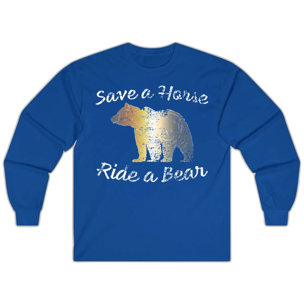 Save a Bear Wildlife Conservation Long Sleeve in Royal