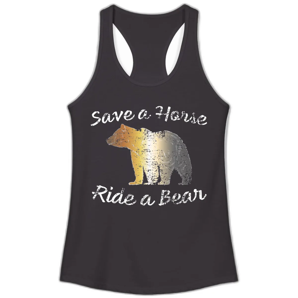 Save a Bear Wildlife Conservation Ladies Tank in Black