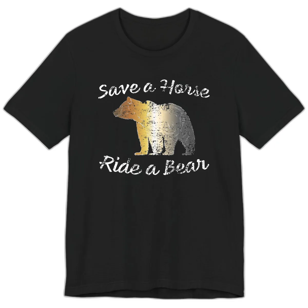 Save a Bear Wildlife Conservation Premium T-Shirt in Black
