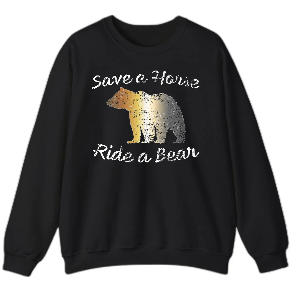 Save a Bear Wildlife Conservation Sweatshirt in Black