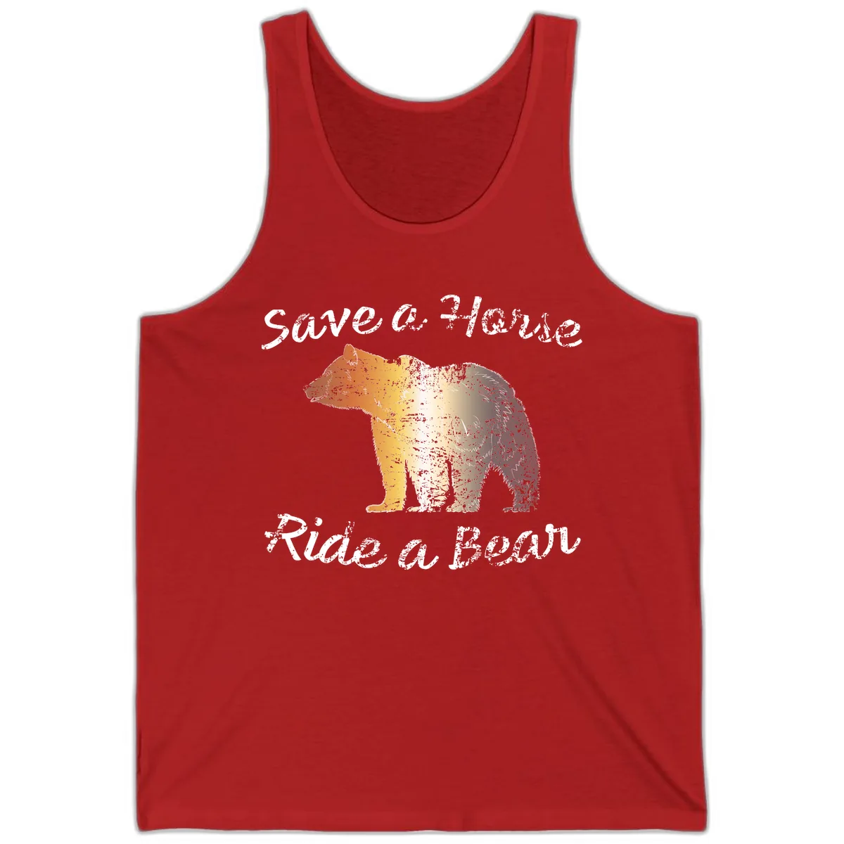 Save a Bear Wildlife Conservation Tank in Red