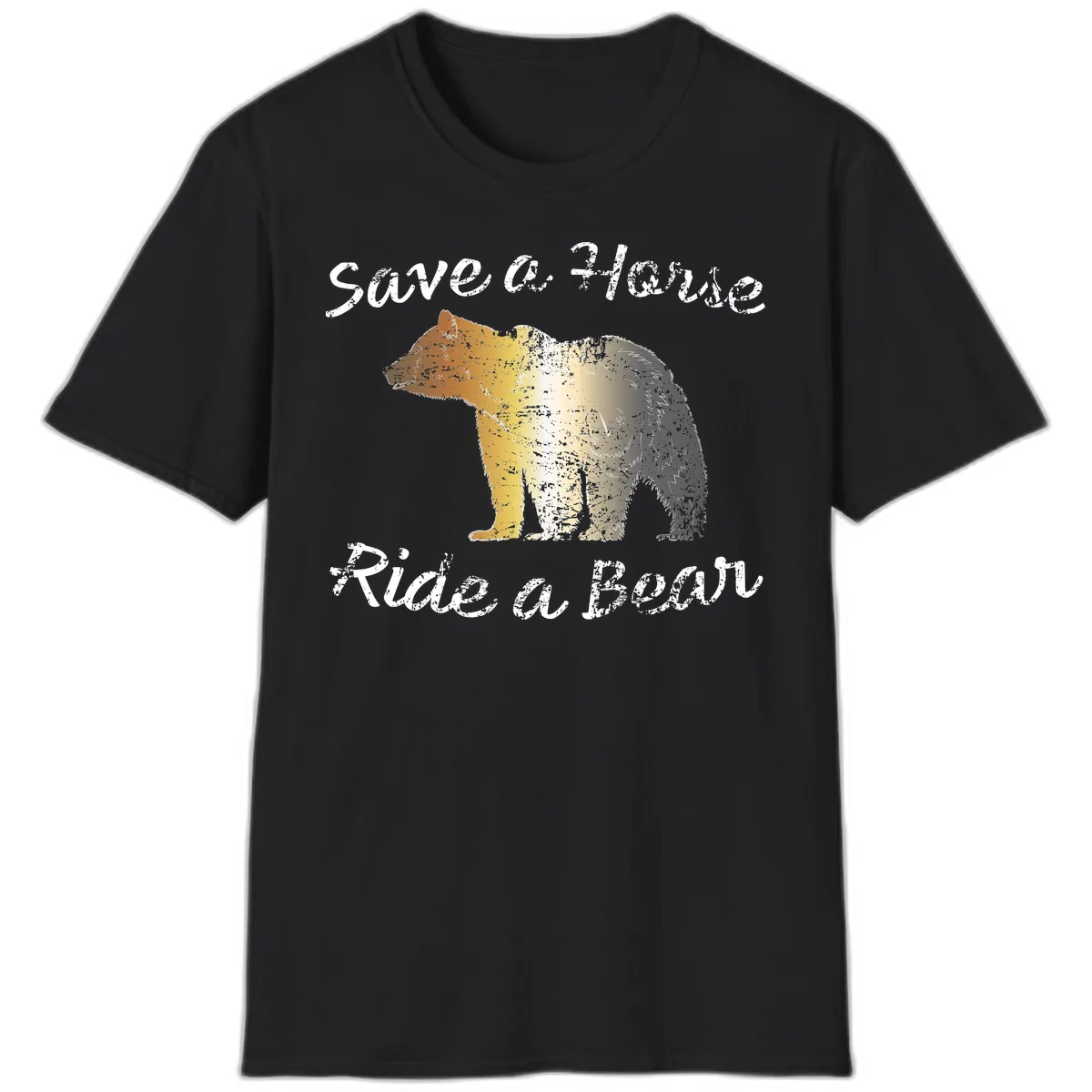 Save a Bear Wildlife Conservation T-Shirt in Black