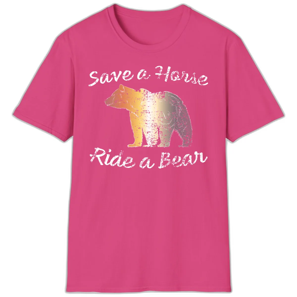 Save a Bear Wildlife Conservation T-Shirt in Heliconia