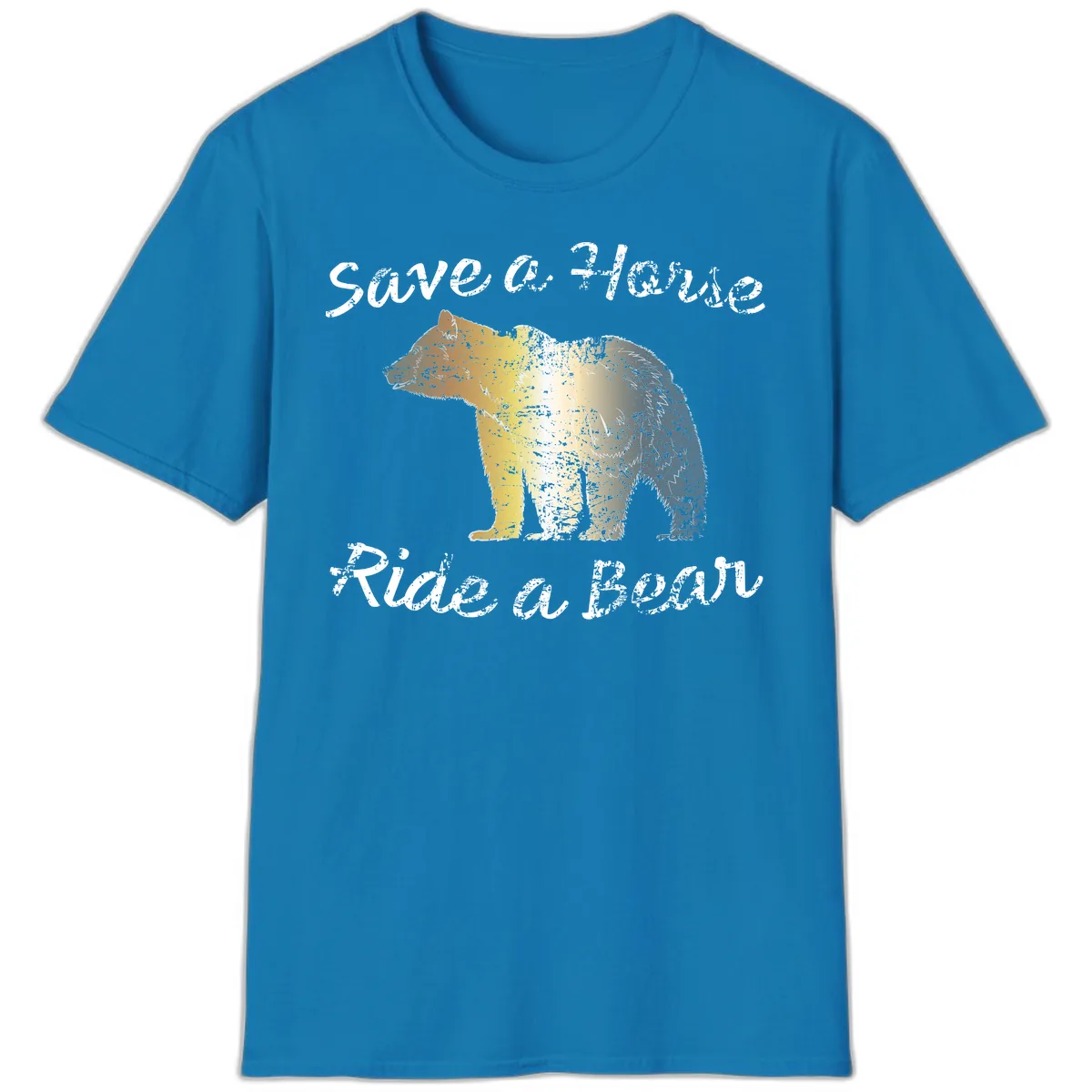 Save a Bear Wildlife Conservation T-Shirt in Sapphire