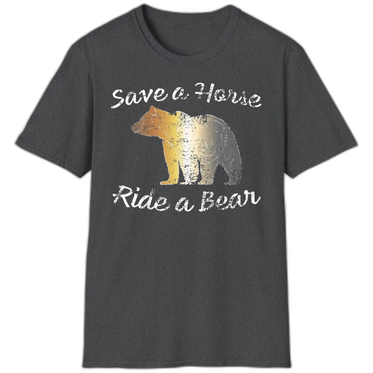 Save a Bear Wildlife Conservation T-Shirt in Dark Heather