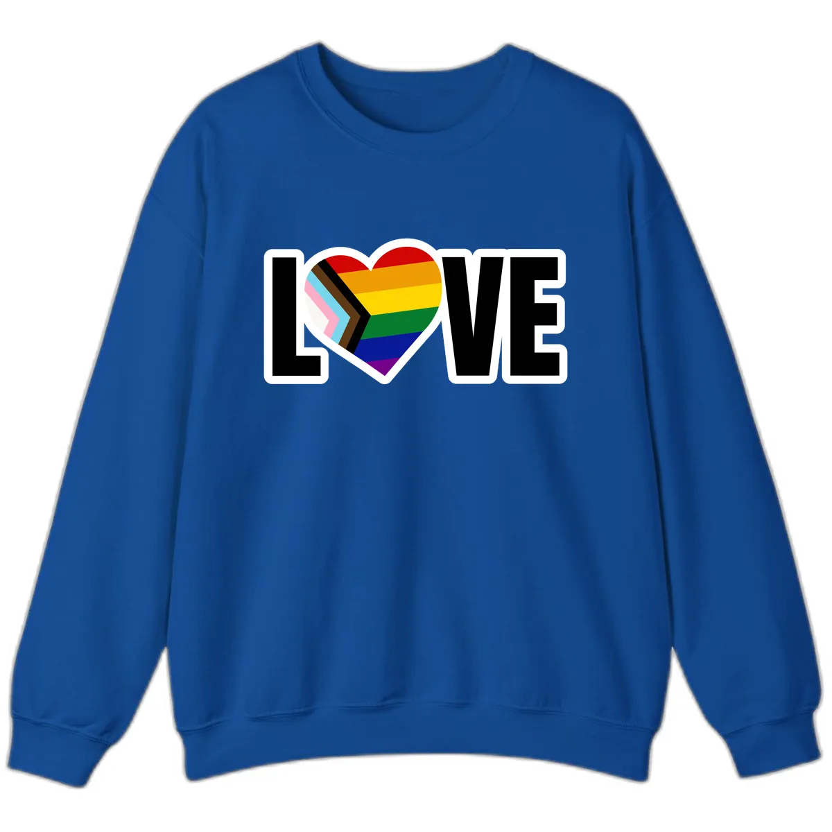 Love Is Love Pride Heart Sweatshirt in Royal