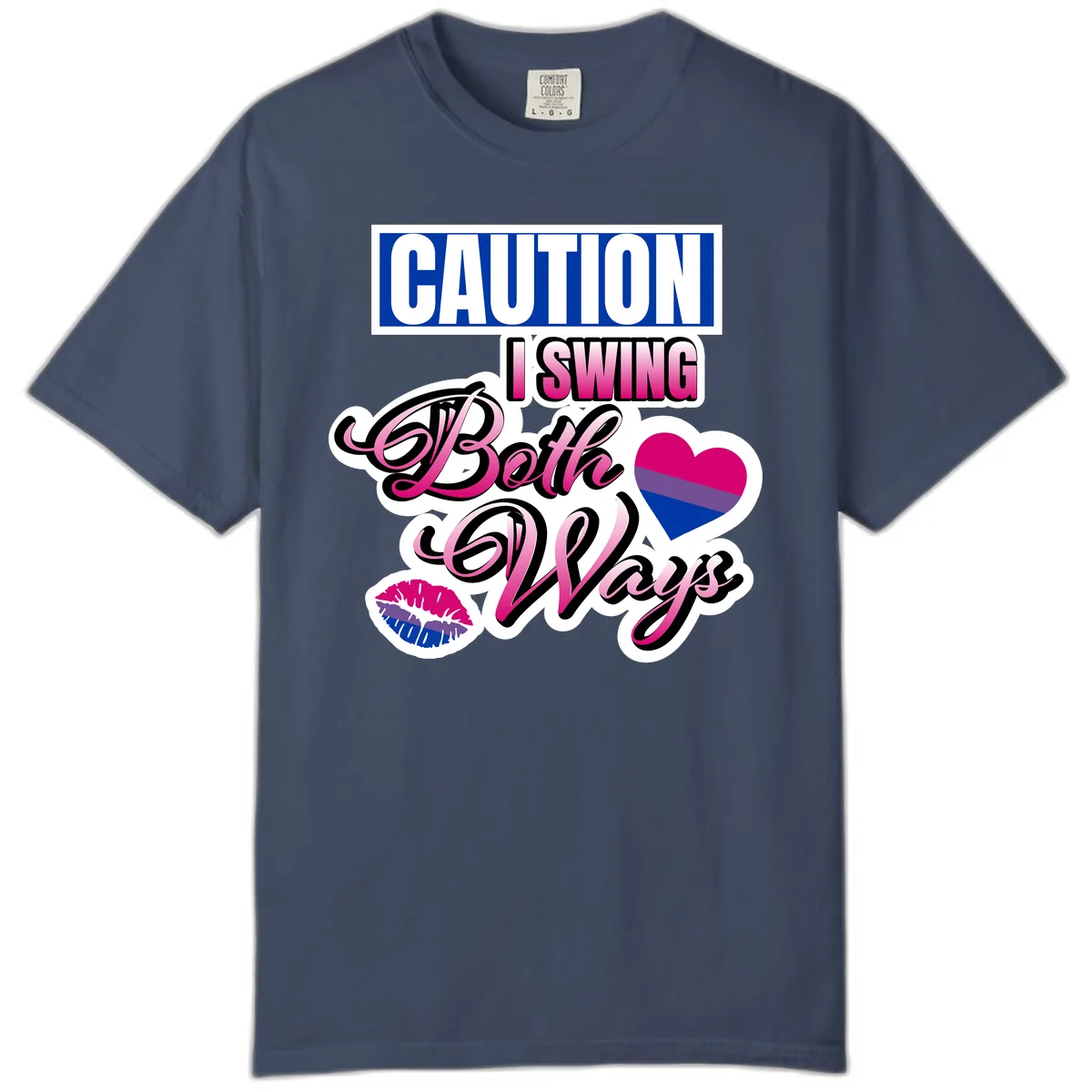 Caution Swing Both Ways Comfort Color in Midnight