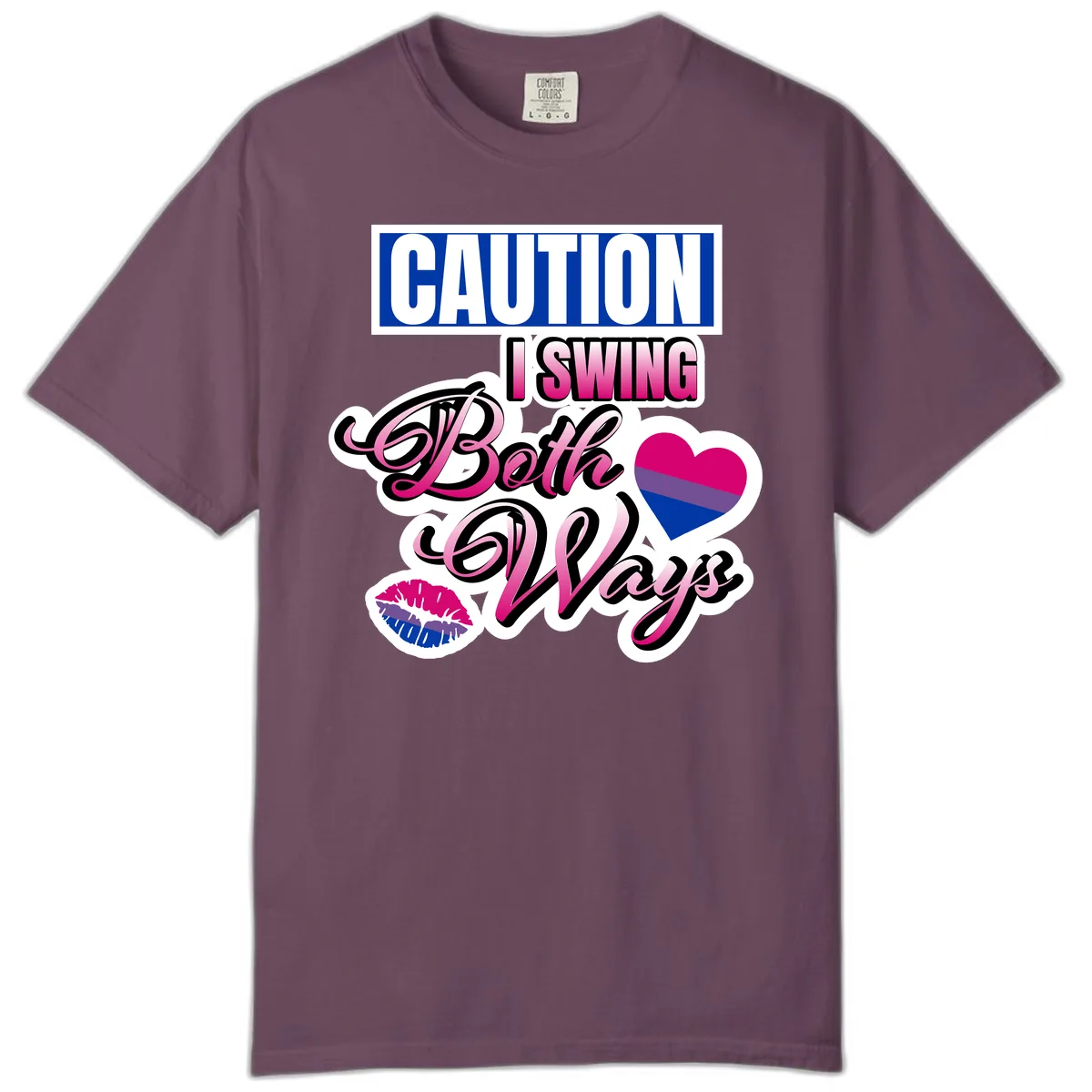 Caution Swing Both Ways Comfort Color in Berry