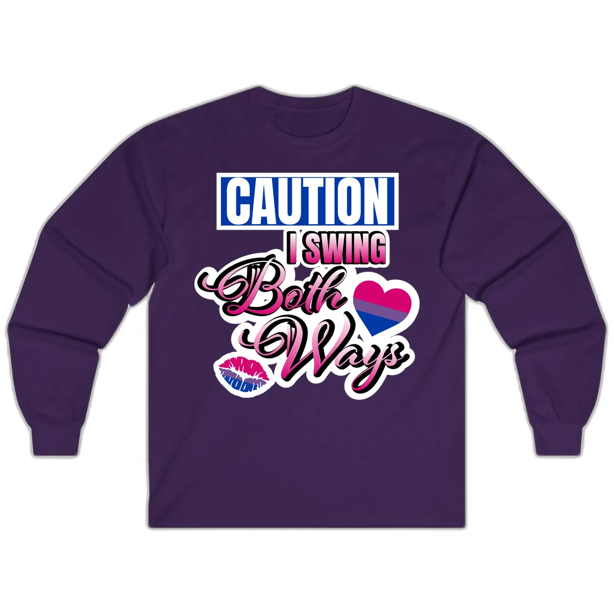 Caution Swing Both Ways Long Sleeve in Purple