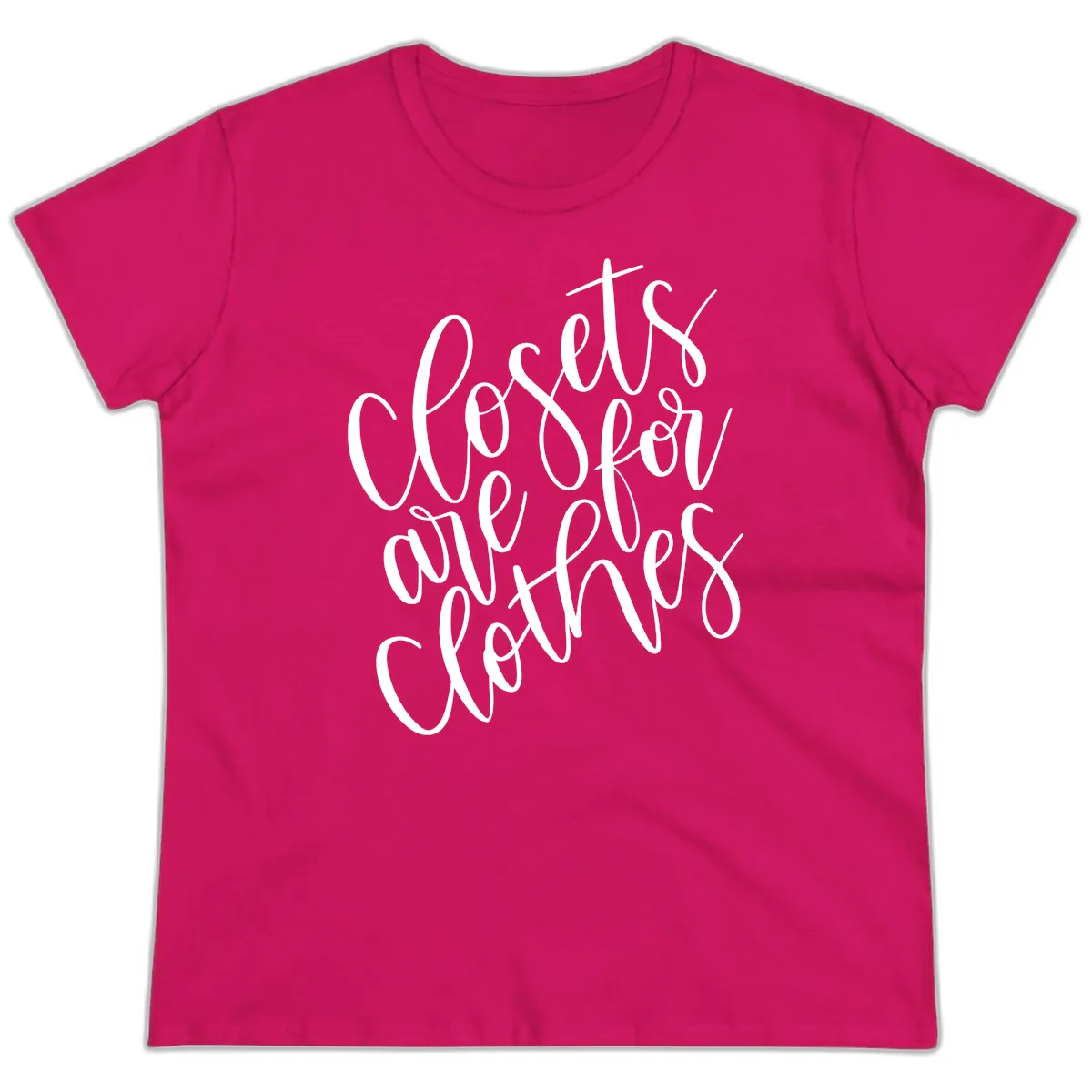 We Are All Connected Pride Design Ladies Tee in Heliconia