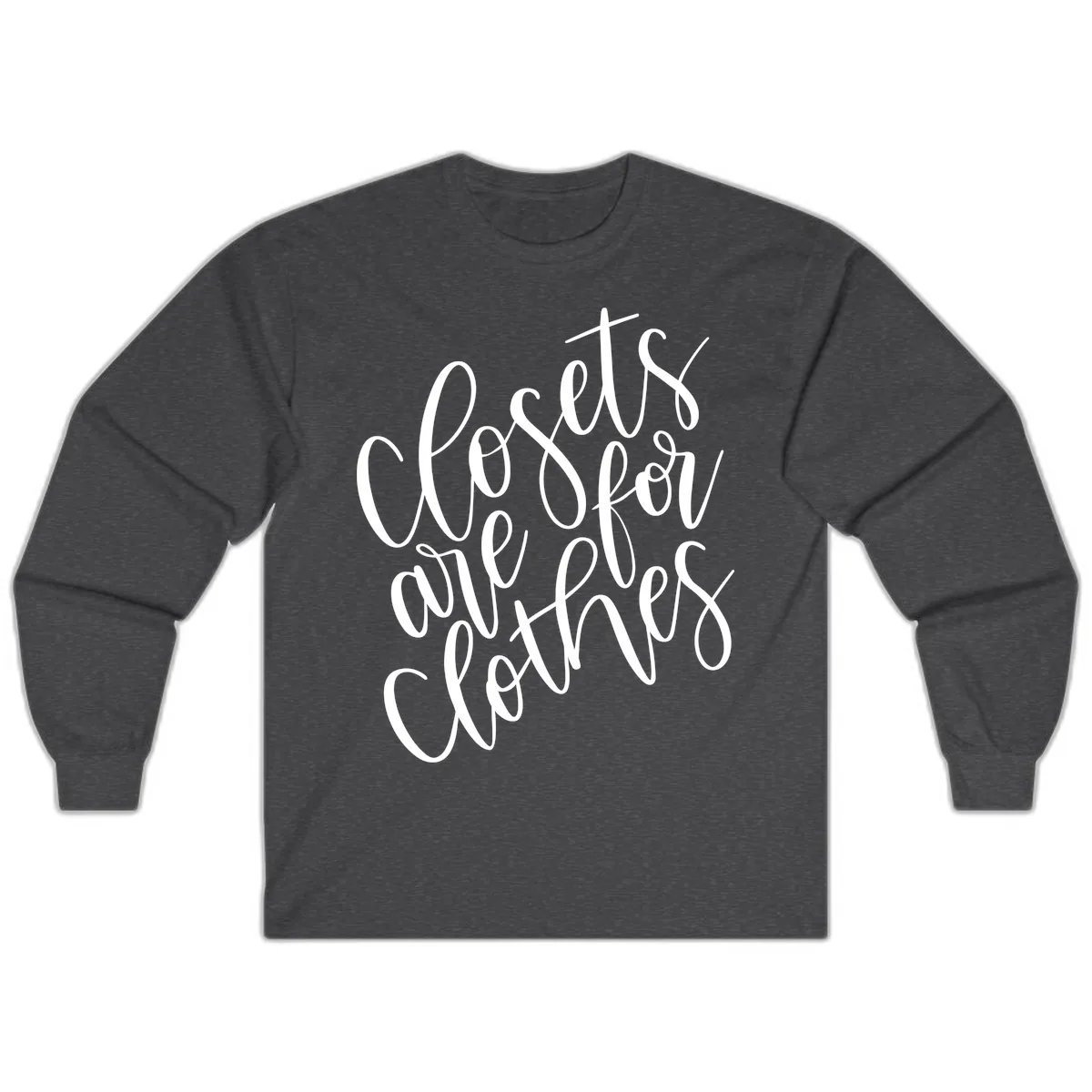 We Are All Connected Pride Design Long Sleeve in Dark Heather