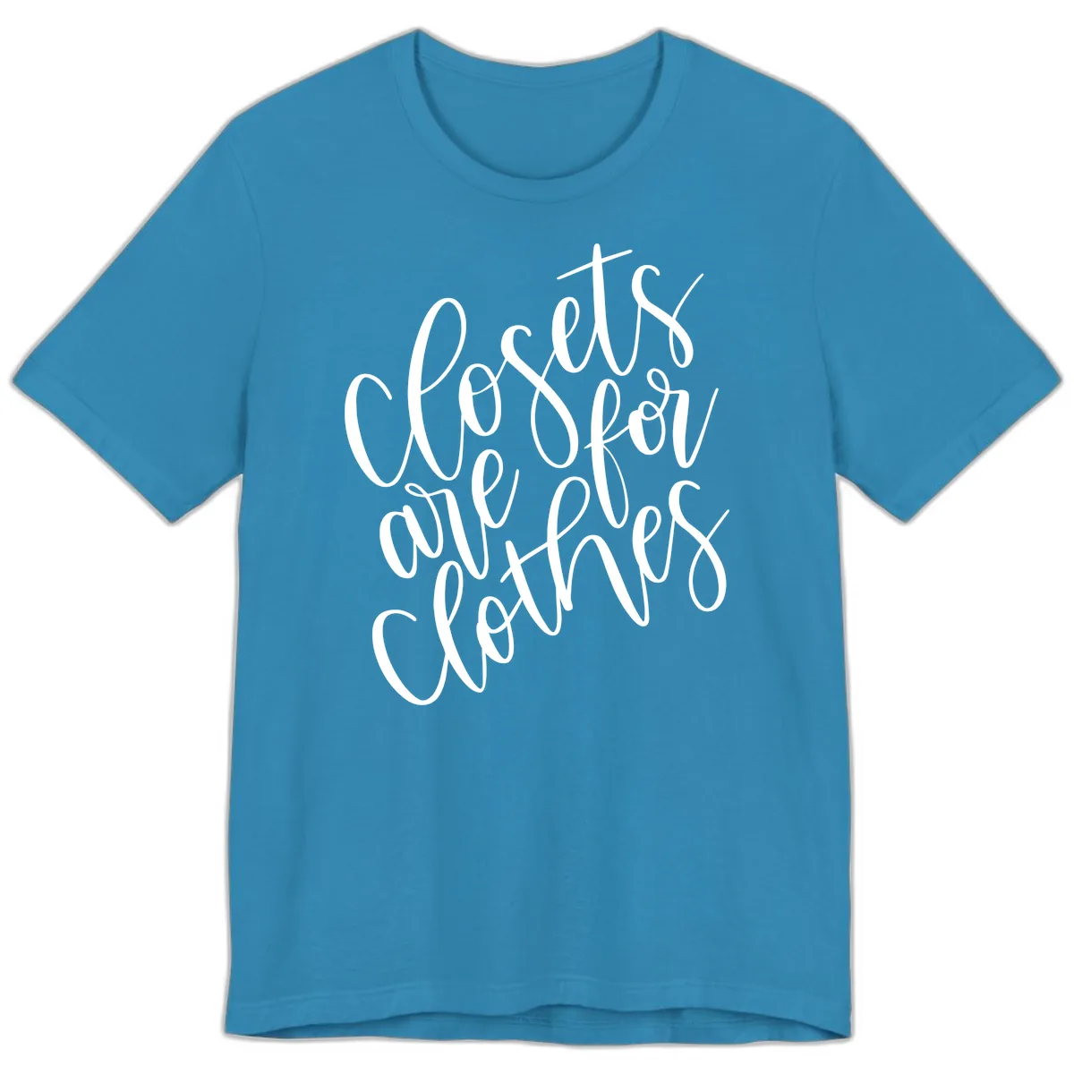 We Are All Connected Pride Design Premium T-Shirt in Aqua