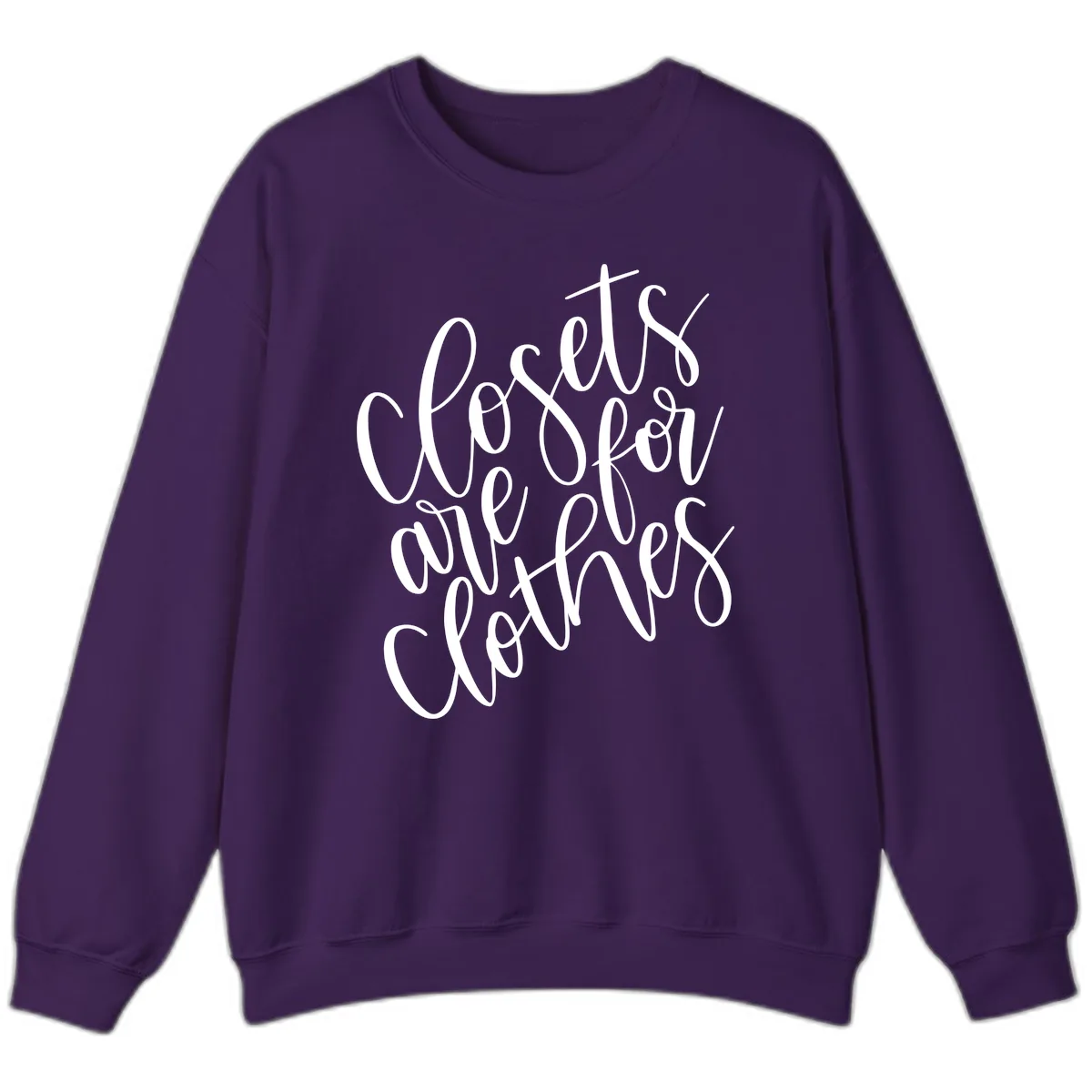 We Are All Connected Pride Design Sweatshirt in Purple