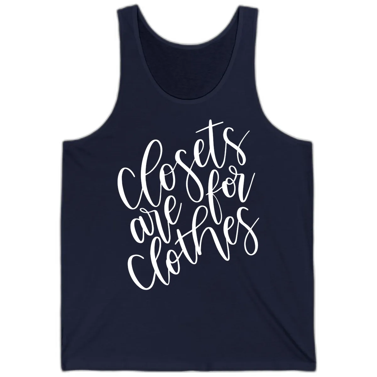 We Are All Connected Pride Design Tank in Navy